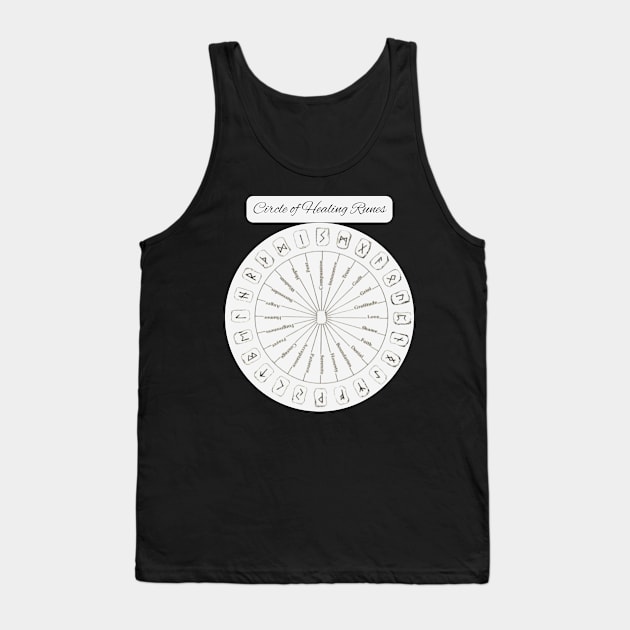 rune circle of healing Tank Top by unique designs uk